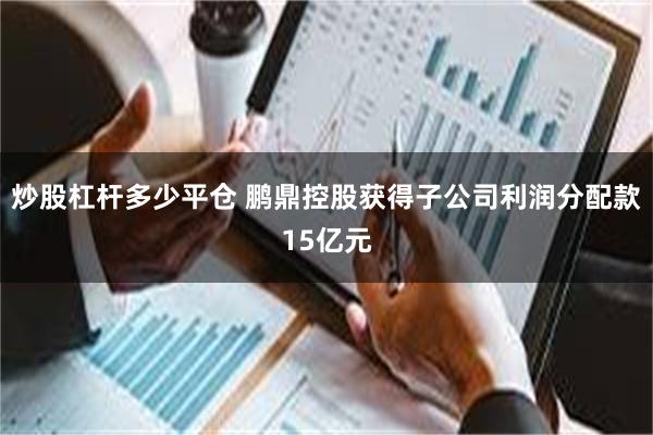 炒股杠杆多少平仓 鹏鼎控股获得子公司利润分配款15亿元