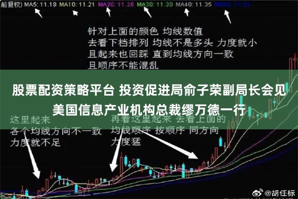股票配资策略平台 投资促进局俞子荣副局长会见美国信息产业机构总裁缪万德一行
